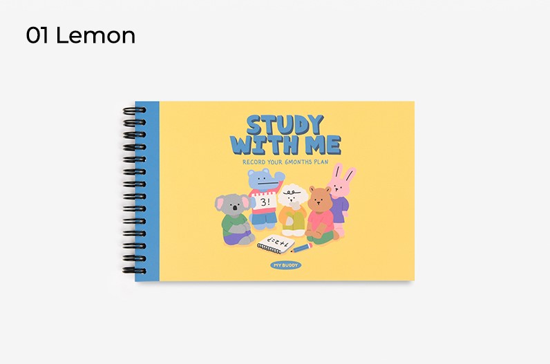 My Buddy Study Planner (Horizontal) แพลนเนอร์การเรียน จาก Dailylike ลิขสิทธิ์แท้