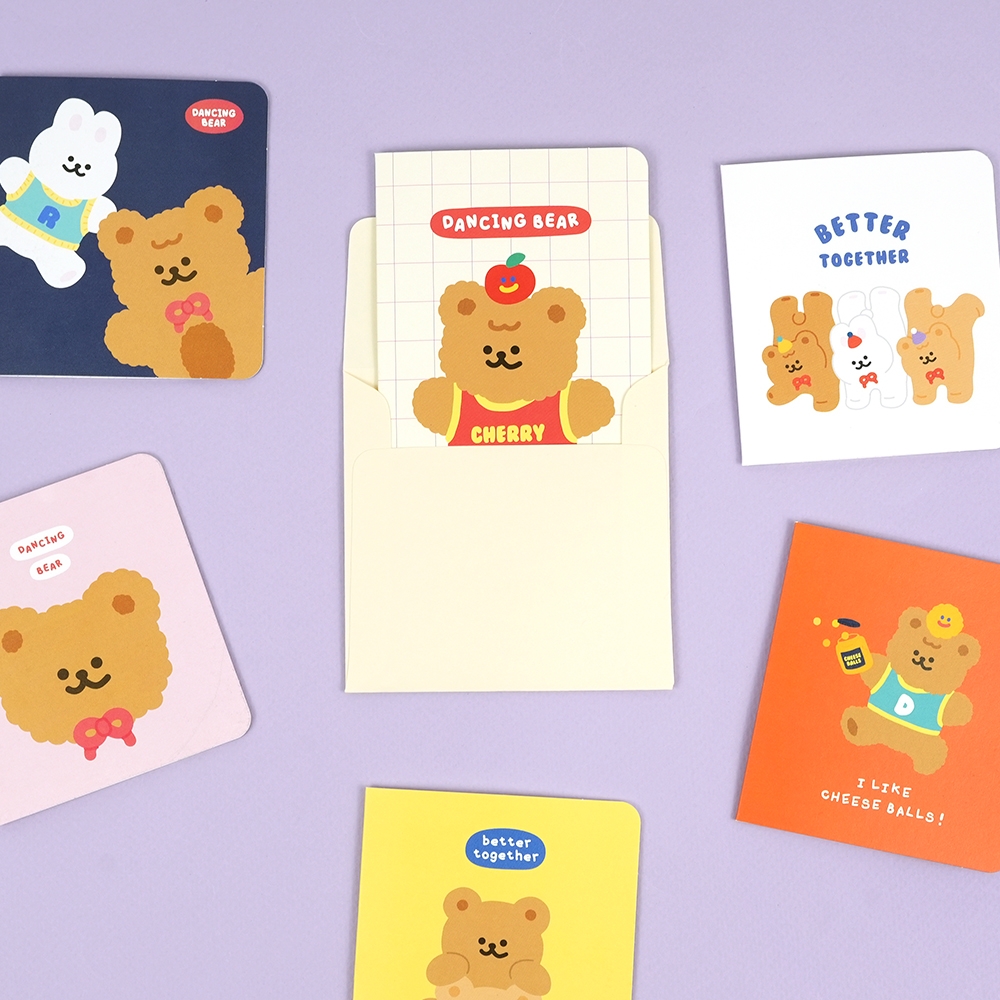 Dancing Bear Card Set การ์ดเซ็ท